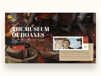 HOAX colors header interaction landing page minimal ui uidesign ux webdesign website