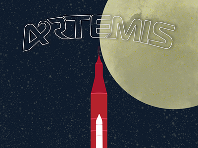 Artemis Rocket illustration