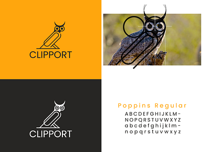 Clipport Minimal Logo Design 3d bird logo brand identity branding clipport clipport minimal logo design creative design graphic design illustrator line art logo logo logo design logo maker minima minimalistic logo owl simple logo vector