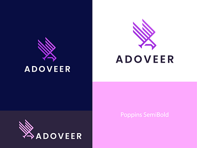 ADOVEER LOGO DESIGN 3d branding business logo buzzard | hawk ecommerce ecommerce logo falcon grid logo icon kite logo logo design merlin online shop logo design vector logo