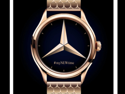 New time for Mercedes branding design graphic design illustration vector