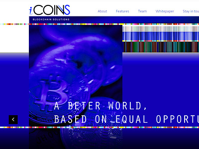 iCOINS website branding graphic design typography ui ux vector