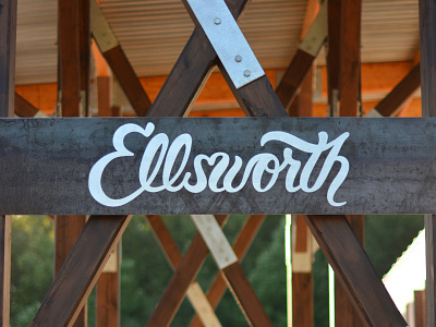 Ellsworth - Logo atlanta branding calligraphy handlettering handmade lettering logo script signage type typography vector