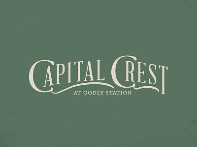 Capital Crest - Logos branding design hand lettering lettering logo retro swash type typography vintage word mark