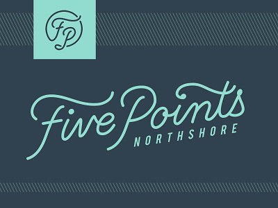 Five Points - Logo branding chattanooga design graphic design hand lettering lettering line logo mono weight type typography vector