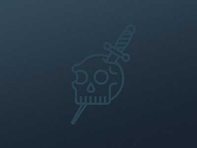 Skull Doodle dagger death design doodle icon illustration logo skull tattoo traditional vector