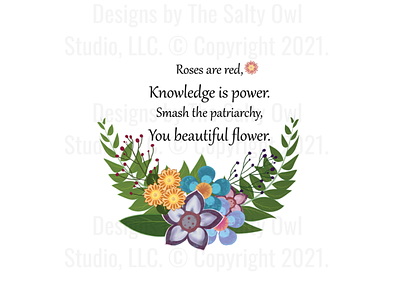 Feminist Sticker design digital art elements feminist floral flowers graphic design hand drawn icons illustration sticker