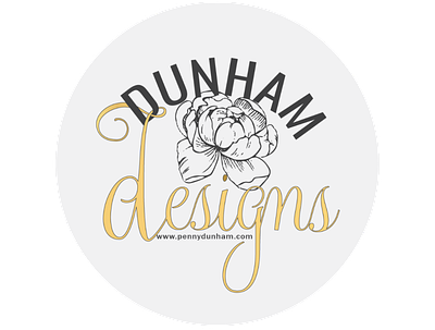Dunham Designs- light design elegant elements floral flower graphic design hand drawn icons illustration logo