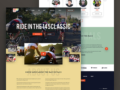 The 145 Classic Ride about us bicycle bike creative design ride sport testimonials ui ux web design website