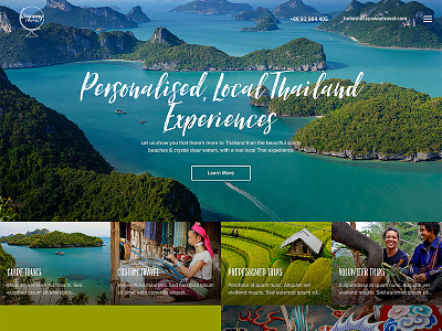 Stray Away Travel design discovery thai thailand tour travel trip ui ux web web design website