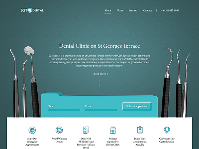 SGT Dental Clinic clinic dental dentist design doctor icons medical medicine slider ui ux web