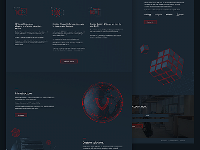 Premium API Service api dark design hi tech illustration landing space tech ui web