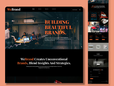 WeBrand branding design illustration logo ui website