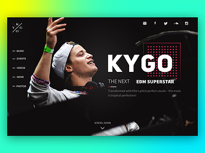 Kygo Websit edm kygo ui web