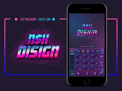 Keyboard Design 80s keyboard neo light ui