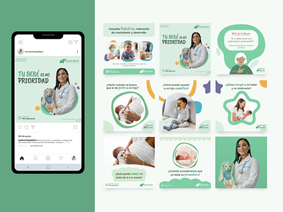 Doctor, Pediatrician | Social Media Post Design, Instagram Feed digital marketing doctor facebook feed instagram graphic design instagram post design social media