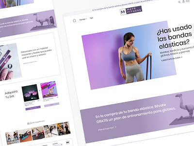 Mayefitness | Web Design | Ecommerce adobe xd ecommerce ui web design