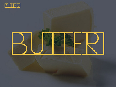 Butter Logo branding branding logo butter logo design initial logo logo logo butter logo design minimal logo monogram logo wordlogo