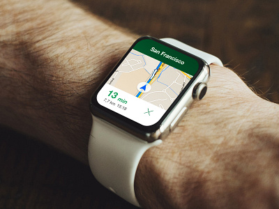 Navigation on Apple watch app apple google ios maps smartwatch ui ux watch