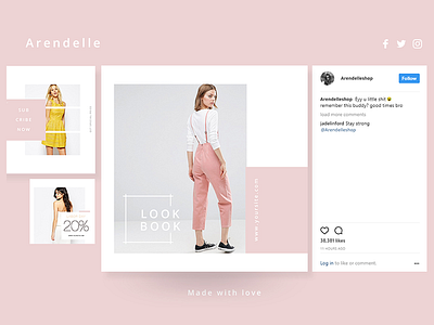 Arendelle - Instagram Template instagram minimalist socialmedia template