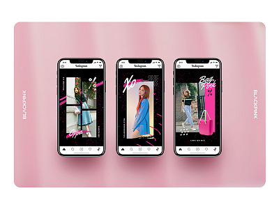 Blackpink - Instagram Stories ads banner business instagram marketing modern pack simple social media