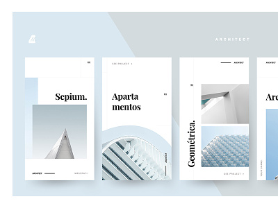 FREE PSD - Architect stories template ads android banner clean clean app free download free downloads freebies instagram instagram stories invitation card ios prospect psd psd download simple