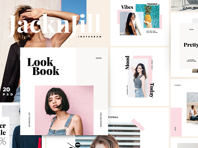 Jacknjill - Instagram template banner fashion instagram photoshop psd sketch socialmedia template ux