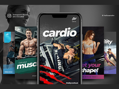 Fitness instagram 2.0 android fitness instagram instagram stories ios iphone psd download sport