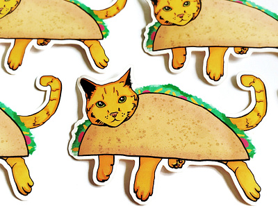 Taco Cat Sticker