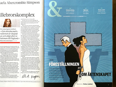 Editorial Illustration about marriage perception