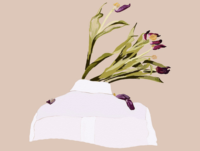 Flower bouquet art design graphic design illustration illustrator ui