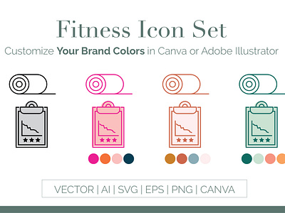 Customizable Fitness Icons