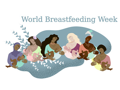Breast-feeding design graphic design illustration vector
