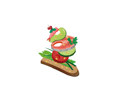 sandwich graphic design illustration logo vector