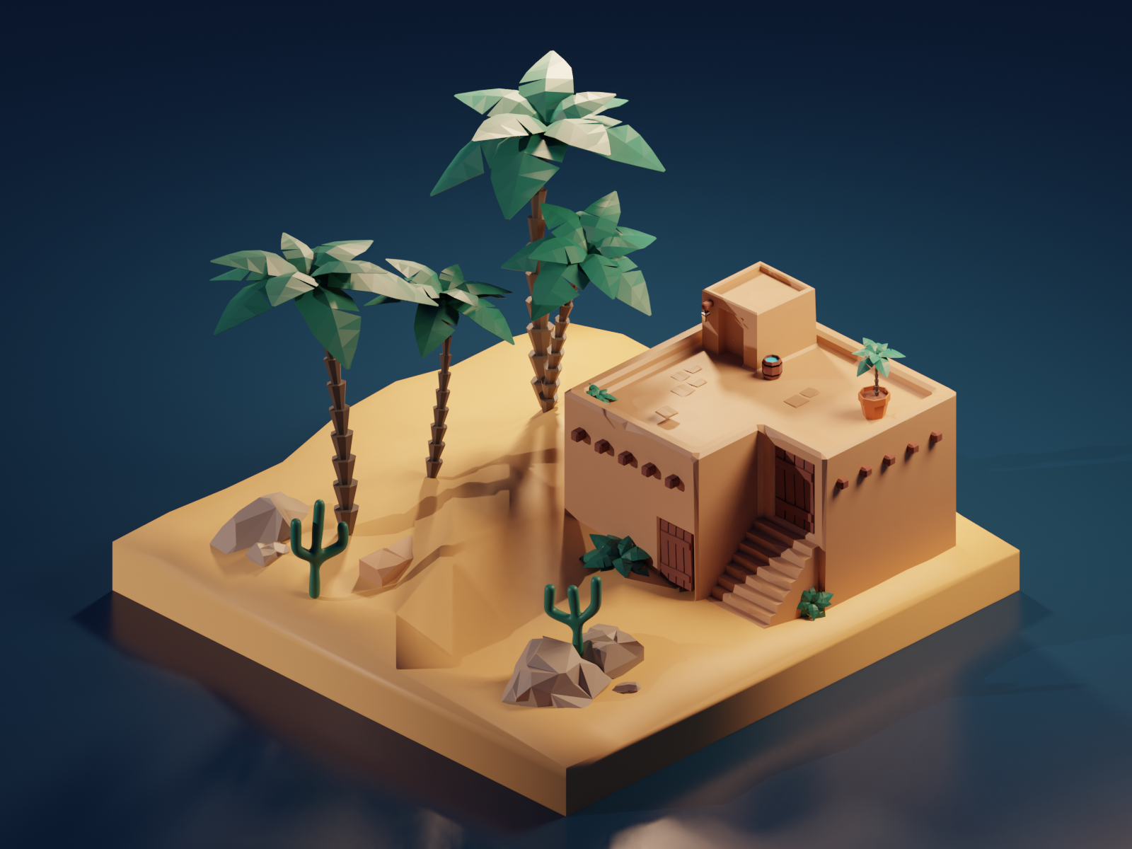 Desert by Claire Idrac on Dribbble