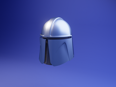 Helmet 3d art armor blender blue helmet illustration star wars starwars