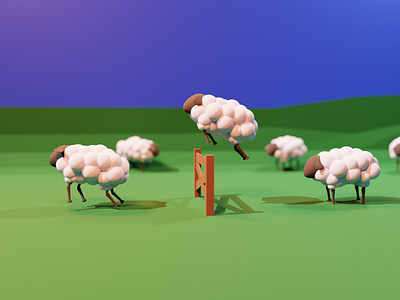 Counting Sheep By Claire Idrac On Dribbble