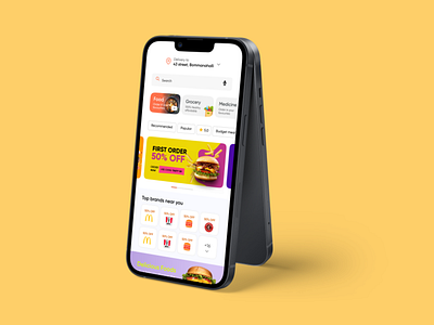 Daily Essentials - Mobile App daily essentials food delivery app ui uiux ux