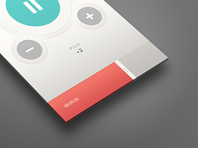 MONO recorder app (v.01) francoroncoroni interface ios iphone minimal mobile photoshop recorder simple stevebuffoni ui ux