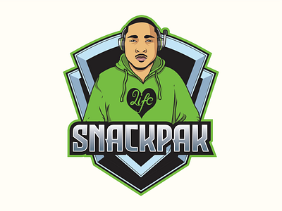 SnackPak Gaming Logo branding design esports gaming graphic design illustration logo twitch vector