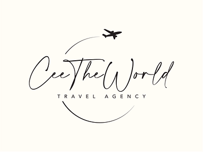 Cee The World Travel Logo branding design graphic design logo