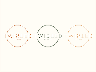 Twisted By Brie Logo Color Options branding design graphic design logo vector