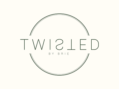 Twisted By Brie Logo branding design graphic design logo vector