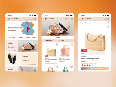 Online-Shop - Mobile App Concept app design cards clothing app design cards e commerce ecommerce app fashion shop ios ios app design logo mobile mobile design online store shop app shopping app ui ux