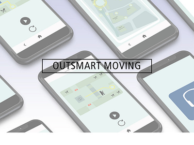 Outsmart Moving - M.A. Kommunicationsdesign Thesis app design design figma graphic design logo ui ux