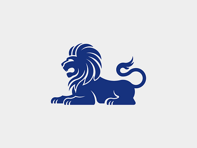 Banc de Binary animal blue branding heraldry lion logo logotype