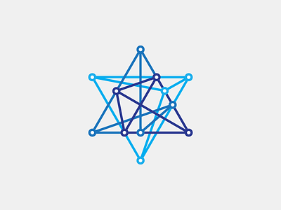 Science Day annual blue branding day dots israel line logo logotype magen david science