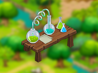 Alchemist table, for Ruzzle Adventure