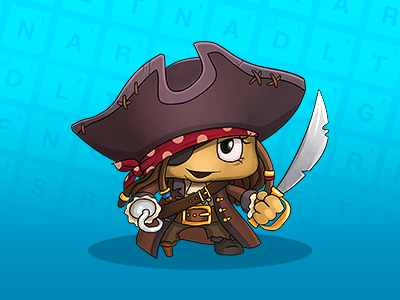 Pirate Ruzzler, for Ruzzle Adventure character character design game art game character pirate ruzzle ruzzle adventure