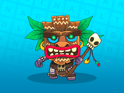 Tiki Ruzzler, for Ruzzle Adventure